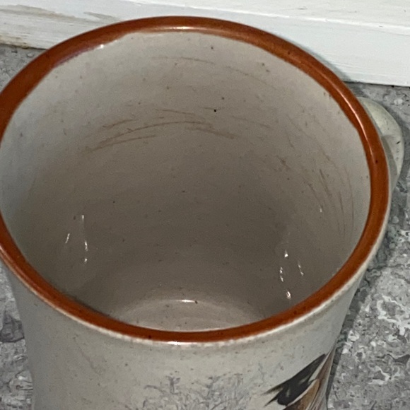 Vintage 1970s Northcraft Korea Stoneware Mug: Red-breasted Merganser Pottery - Picture 8 of 9
